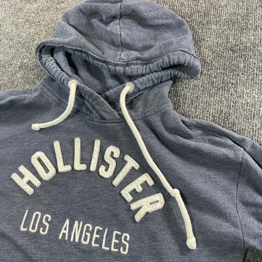 Hollister Los Angeles Blue Logo Pullover Hoodie Women's Size Small